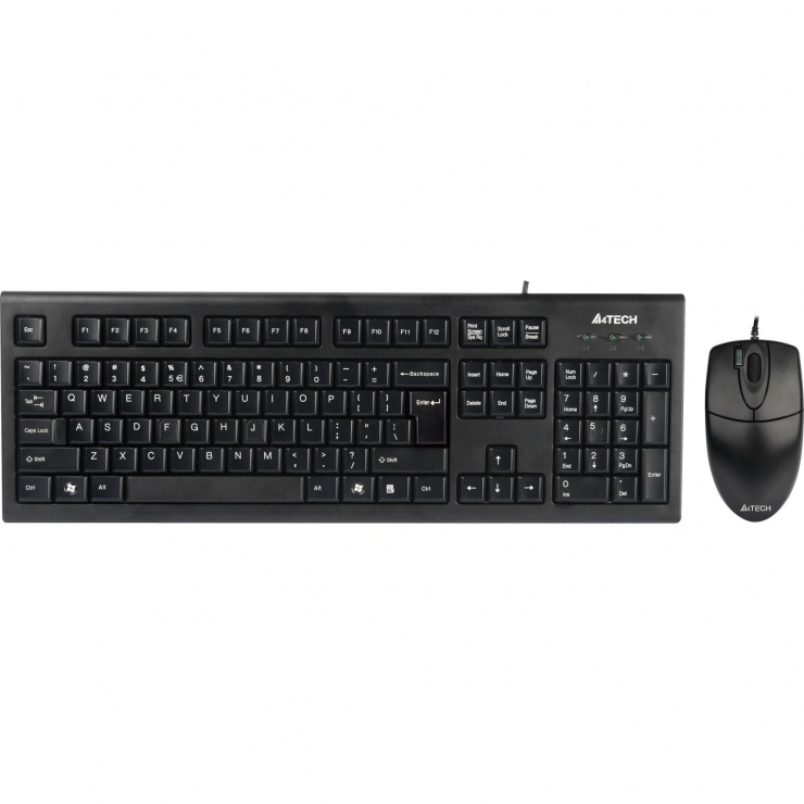 Imagine Kit tastatura + mouse USB A4TECH KR-8520D-USB Black